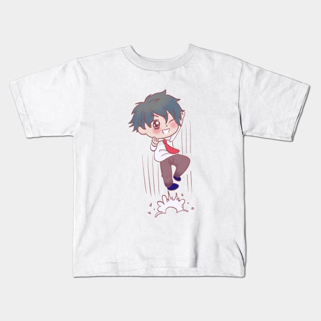 cute boy #002 Kids T-Shirt by cutequokka